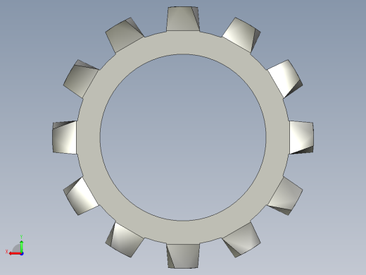 垫圈 外牙锁 公制-EXTERNAL TOOTH LOCK WASHER for M20 SCREW.STEP后视缩略图