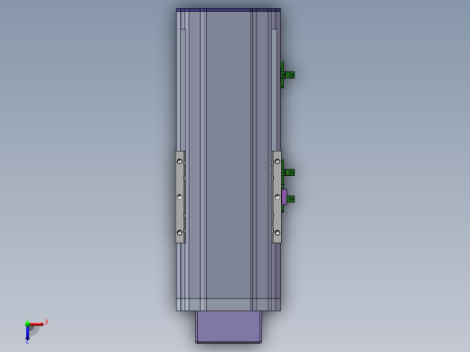 电动滑台模组SDM100下折模型俯视缩略图