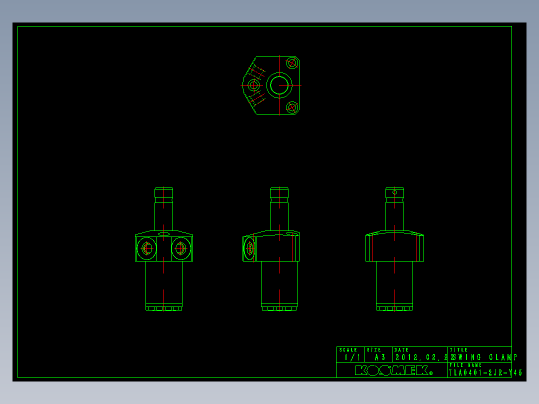 KOSMEKTLA0401-2JR-Y45多系列多零件图纸模型