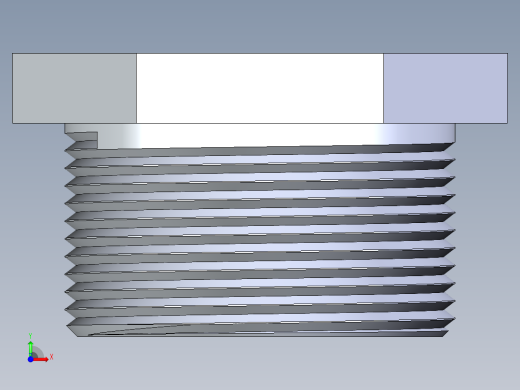 CPVC管件22-Sch80_Plug_MPT_9850-015_1.5in前视缩略图