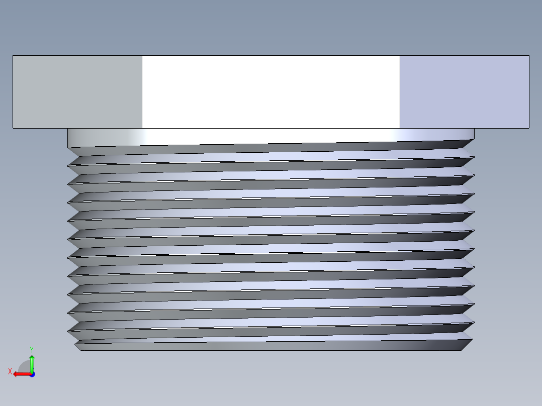 CPVC管件22-Sch80_Plug_MPT_9850-015_1.5in后视图