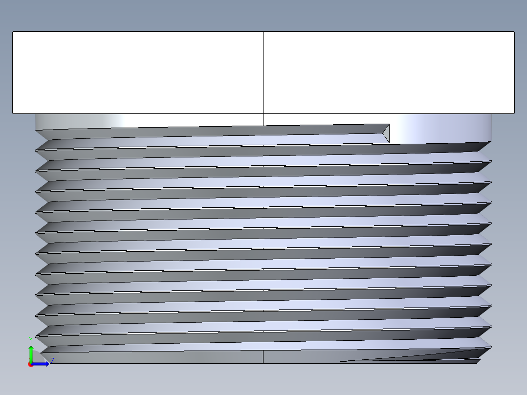 CPVC管件22-Sch80_Plug_MPT_9850-015_1.5in左视图