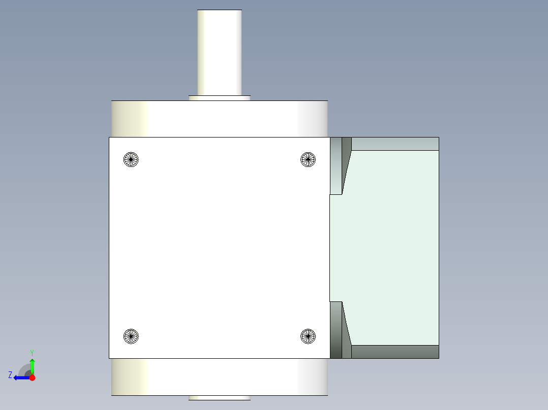 换向器PW90单轴-1 19-70-90-M6.stp右视图
