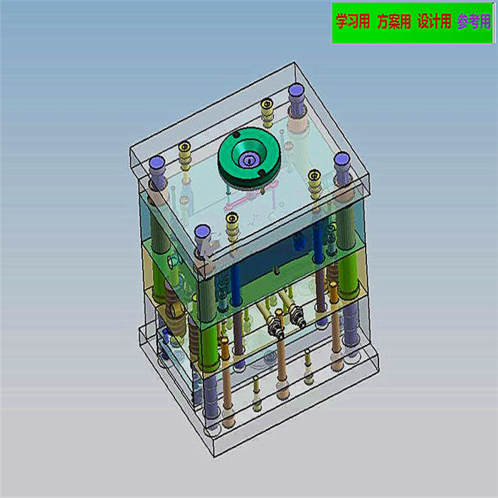 阻尼盘塑料模具设计（二维+三维+说明书）