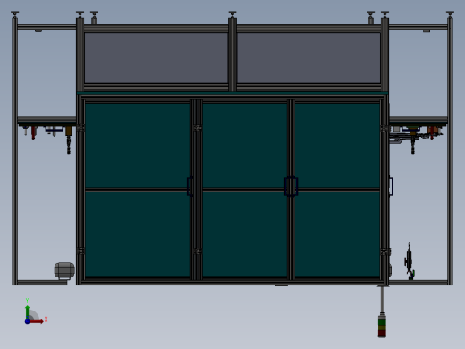 汽车天窗装配线PA40(OFFLINE导轨铆接工位）sw16可编辑+工程图前视缩略图