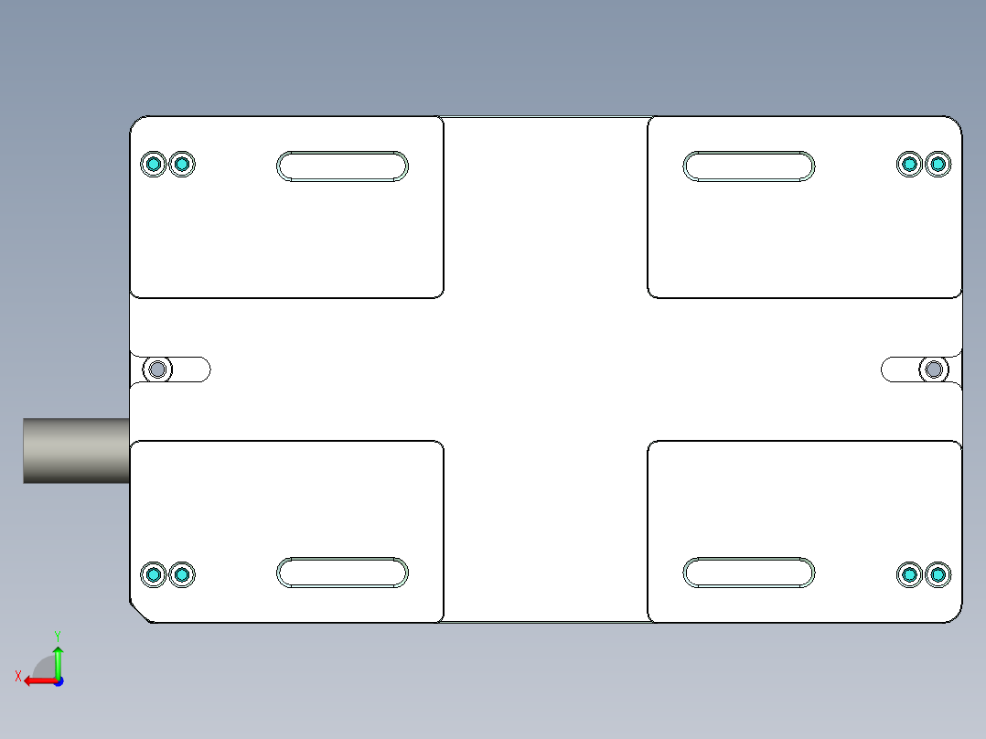 SPS-笔记本CNC工装夹具三维模型CNC3-0107后视图