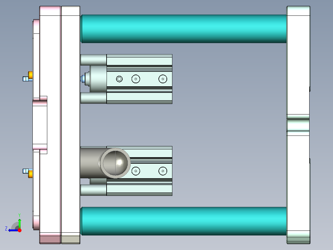 SPS-笔记本CNC工装夹具三维模型CNC3-0107右视图