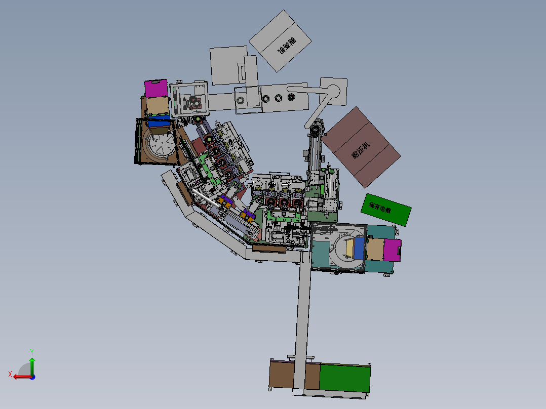 马达定子绝缘块插入机sw18可编辑后视图