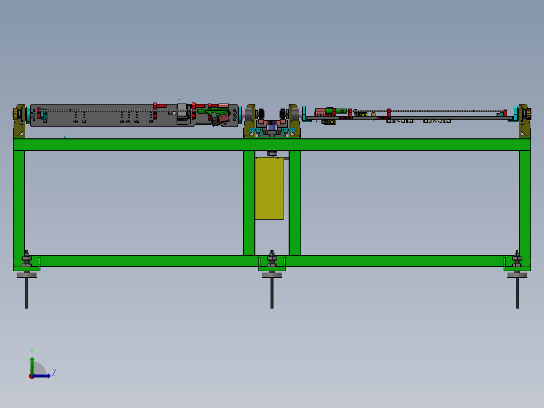 自动旋转烧烤机器sw18可编辑左视图