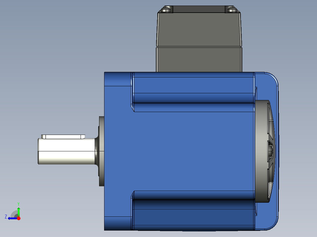 YT系列调速电机-40yt02-1800右视图