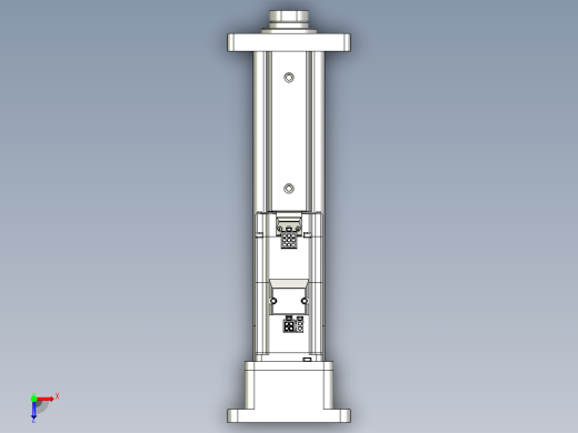 折返式电动缸俯视缩略图