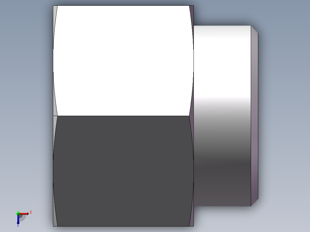 直通内螺纹接头、5CM-45-42俯视图