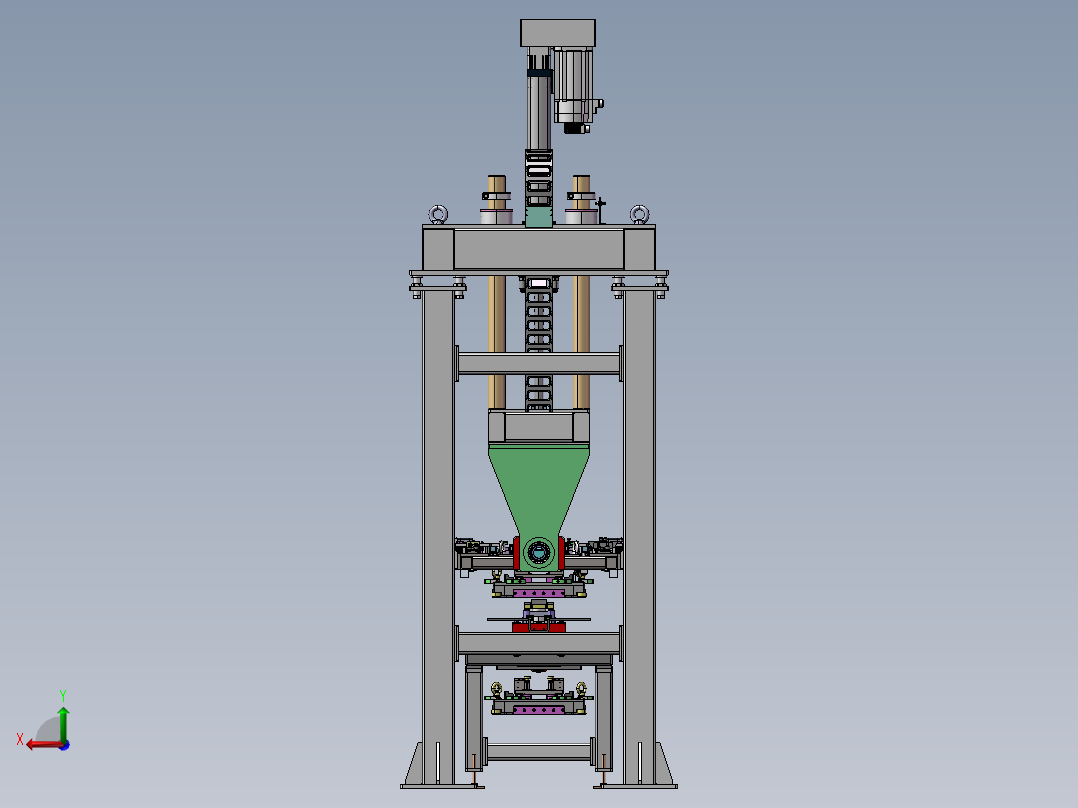 新能源电芯模组翻转机后视图