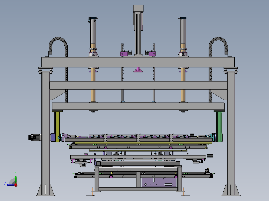 新能源电芯模组翻转机右视图