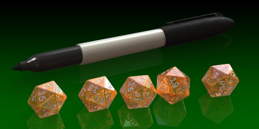 D20 标准二十面体骰子缩略图