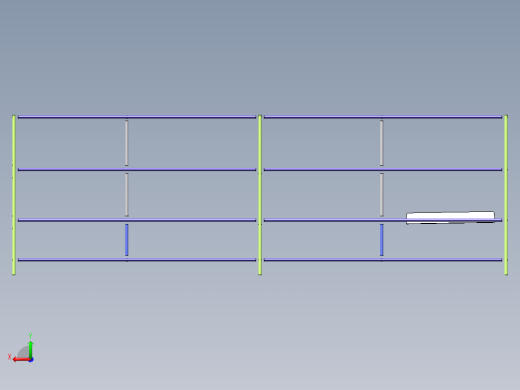 货架、4.5M 精益管流水线后视缩略图