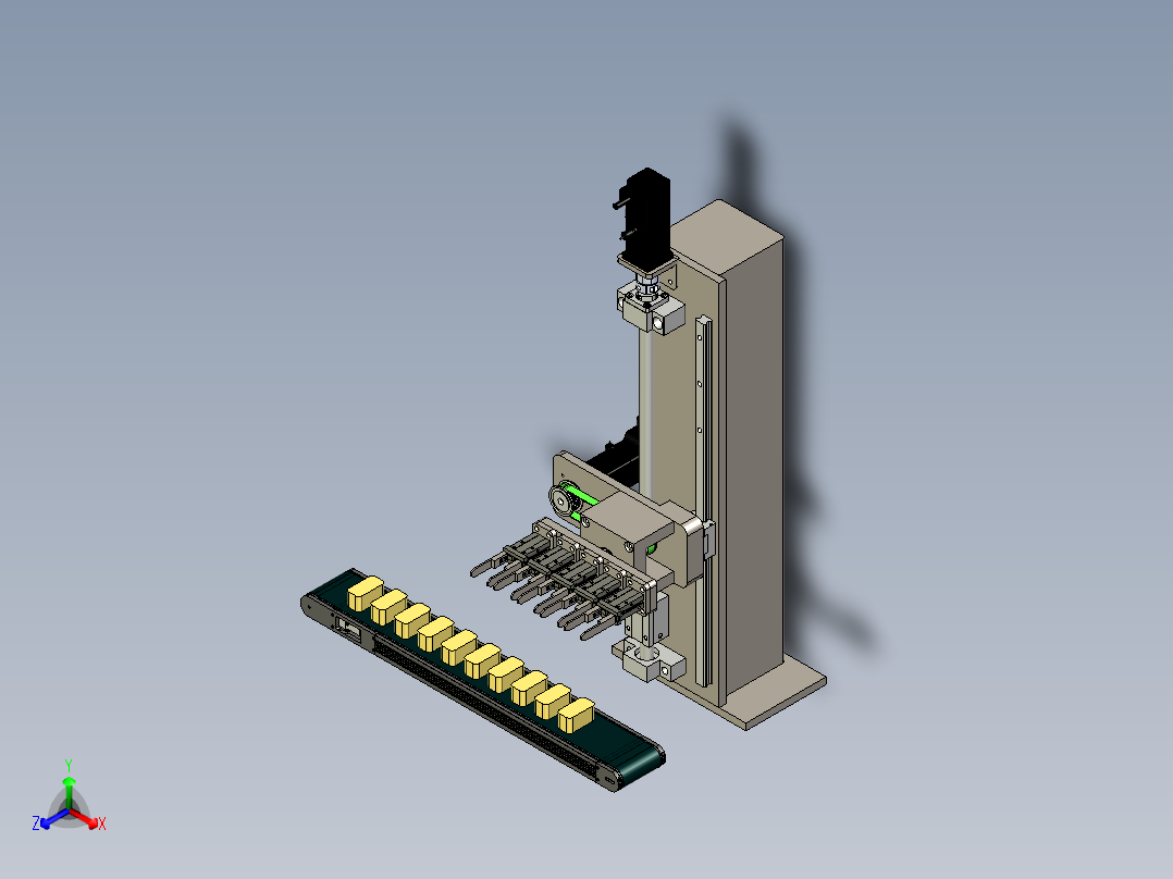 多产品同时翻转180°机构