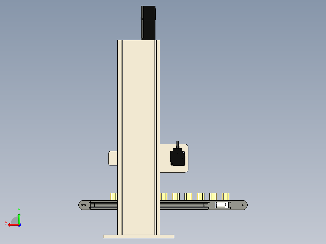 多产品同时翻转180°机构后视图