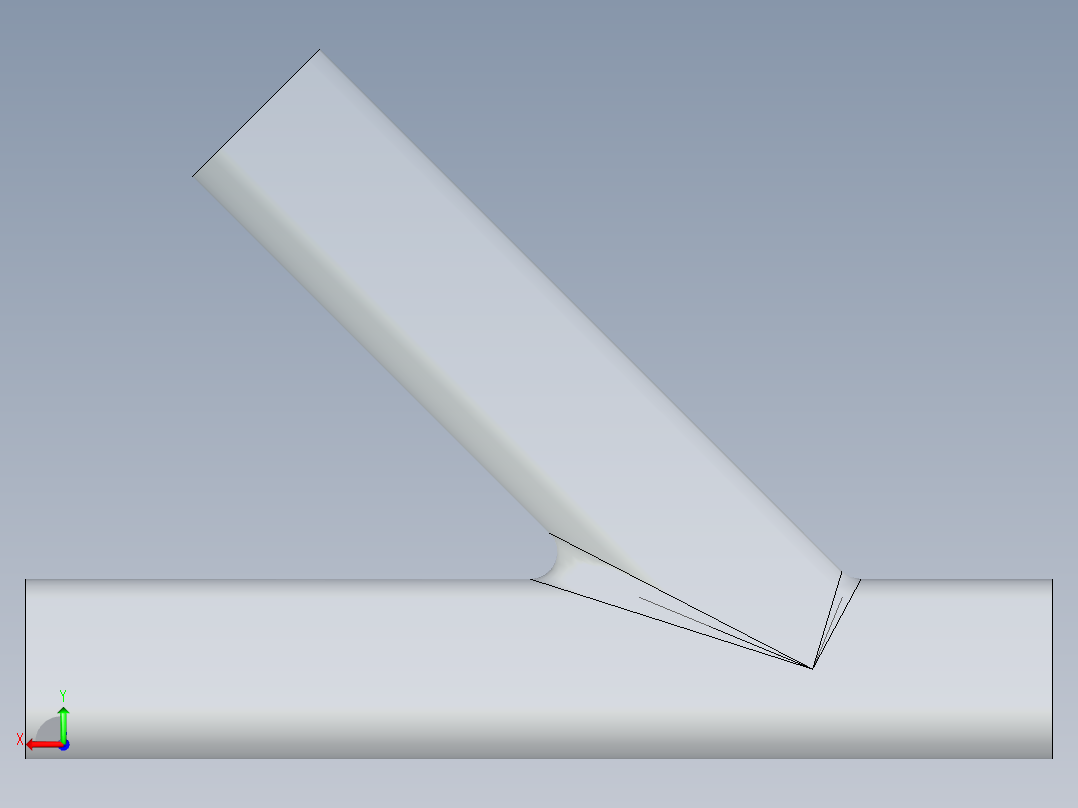 B3004529-三通管后视图