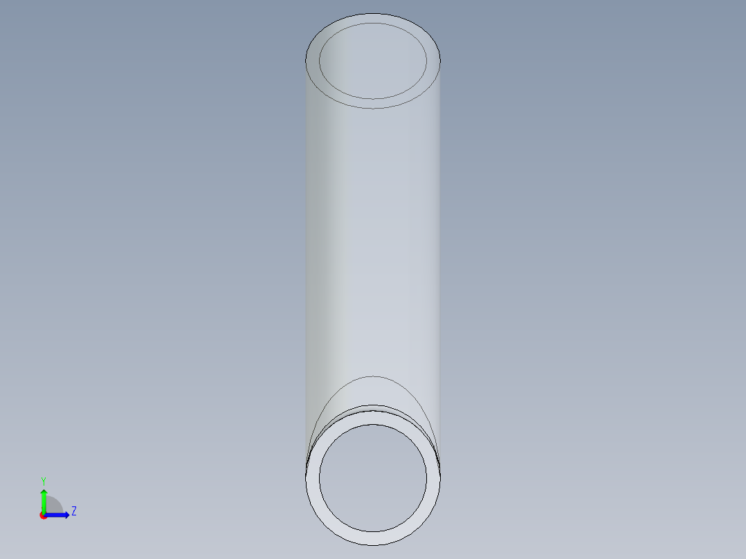 B3004529-三通管左视图