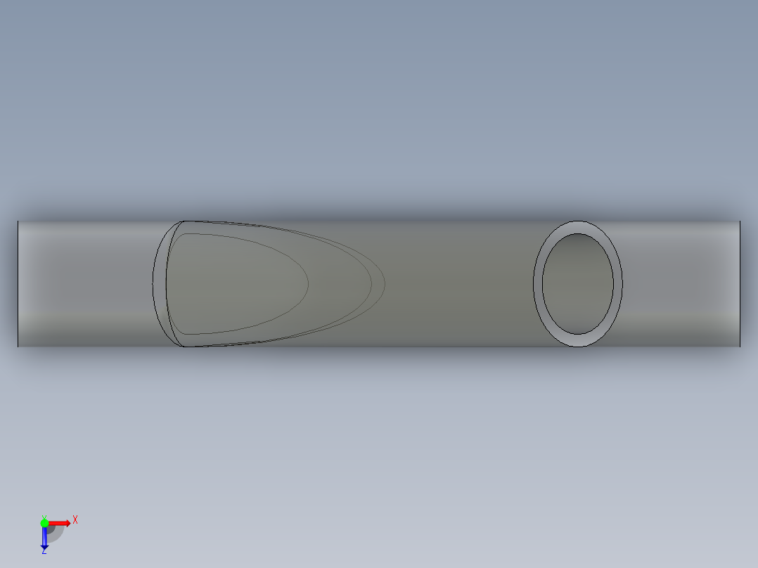 B3004529-三通管俯视图