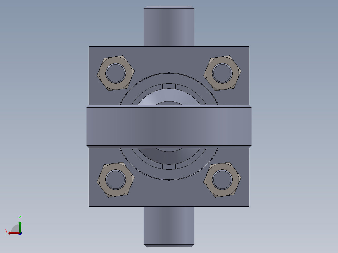 拉杆液压缸-40x22x150-mm-1.snapshot.1后视图