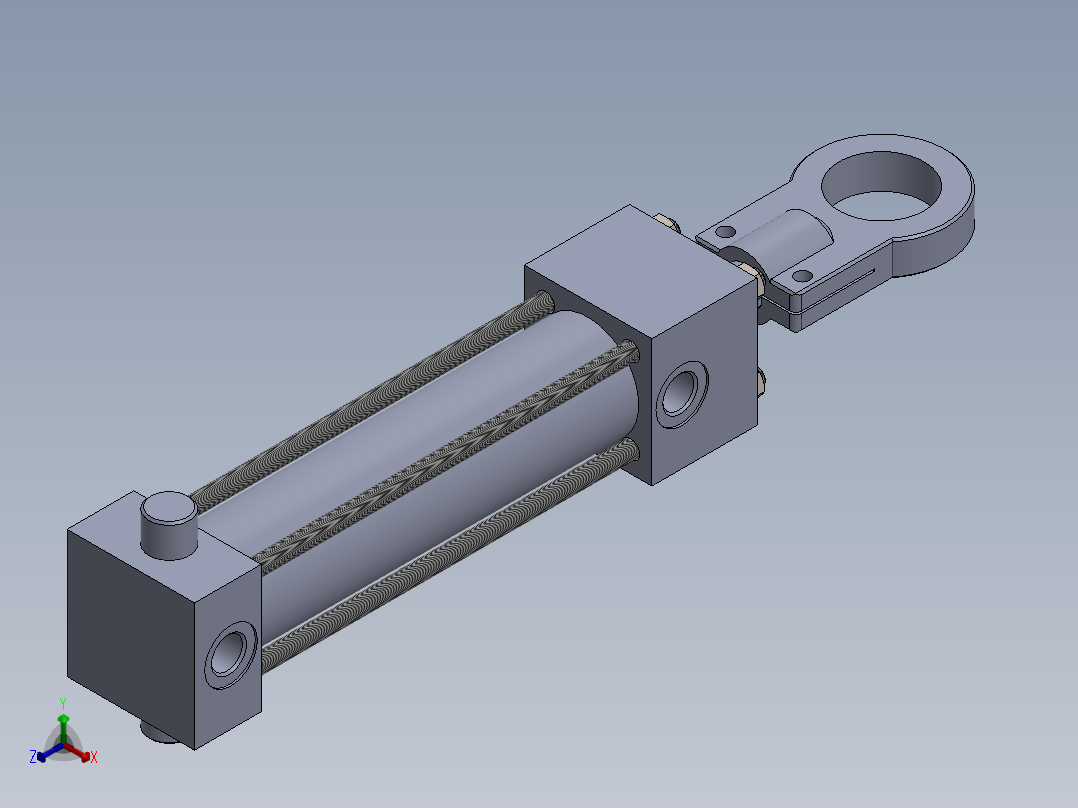 拉杆液压缸-40x22x150-mm-1.snapshot.1正等轴测图