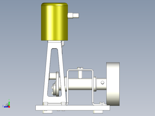 蒸汽机simple-steam-engine-6833-模型格式为 x_t右视缩略图