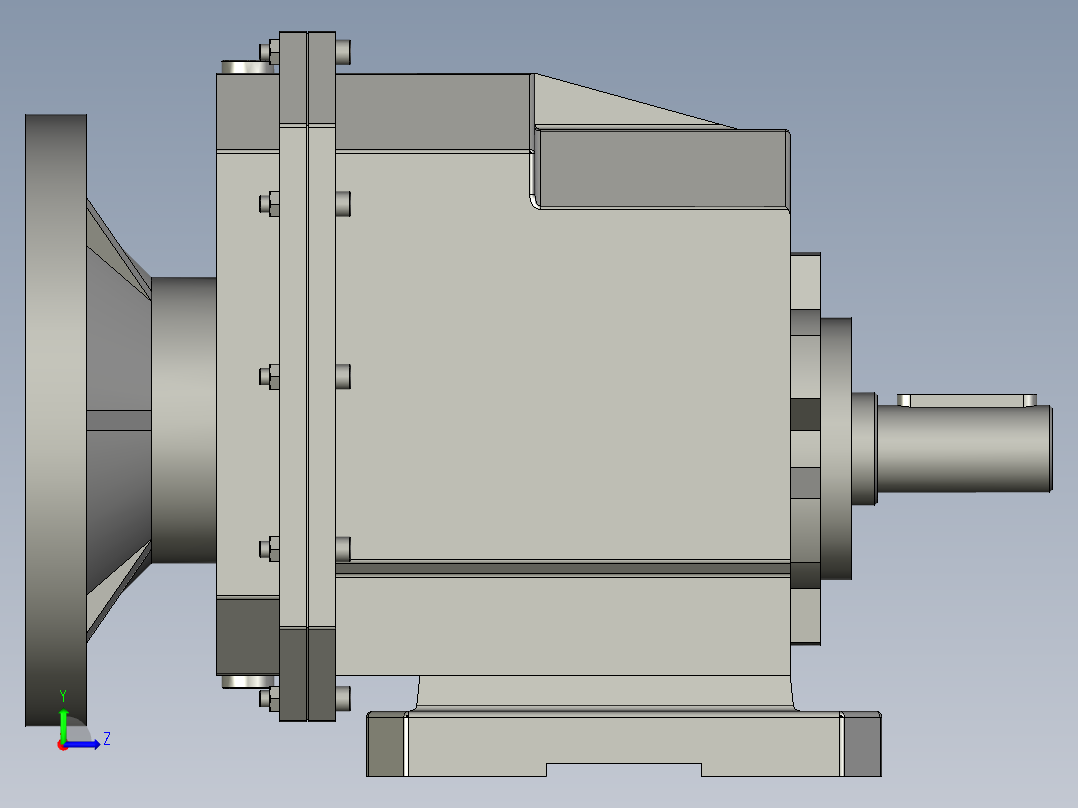 TRC01IEC系列斜齿轮减速机TRC01M01-63B5-382左视图