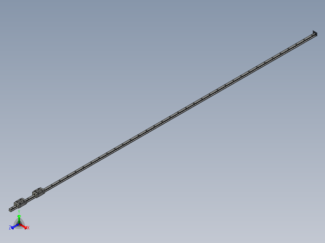 HGH-CA型直线导轨G99TC17-1409_HGH15CA2R2320ZOC正等轴测图