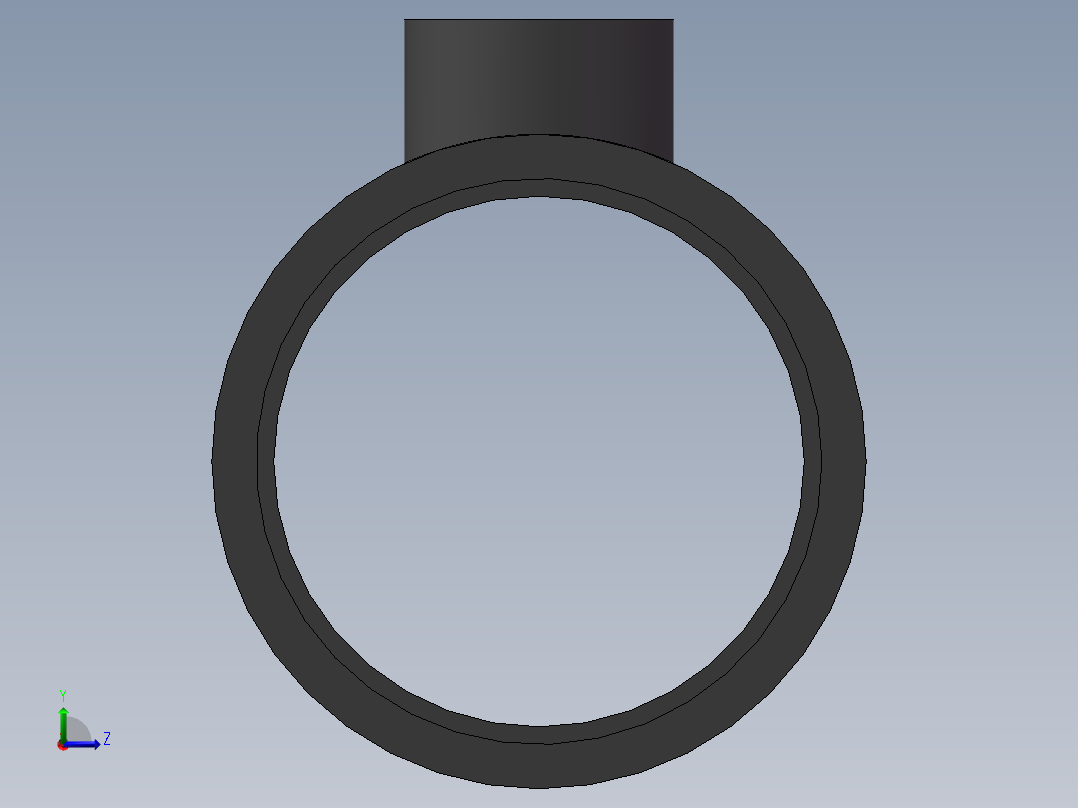 UPVC_RTEE_DN125_80左视图