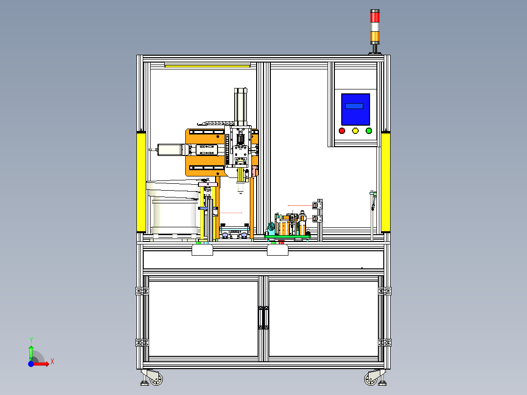 齿轮组件装配设备前视图