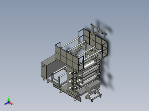 压膜造型机正等轴测缩略图