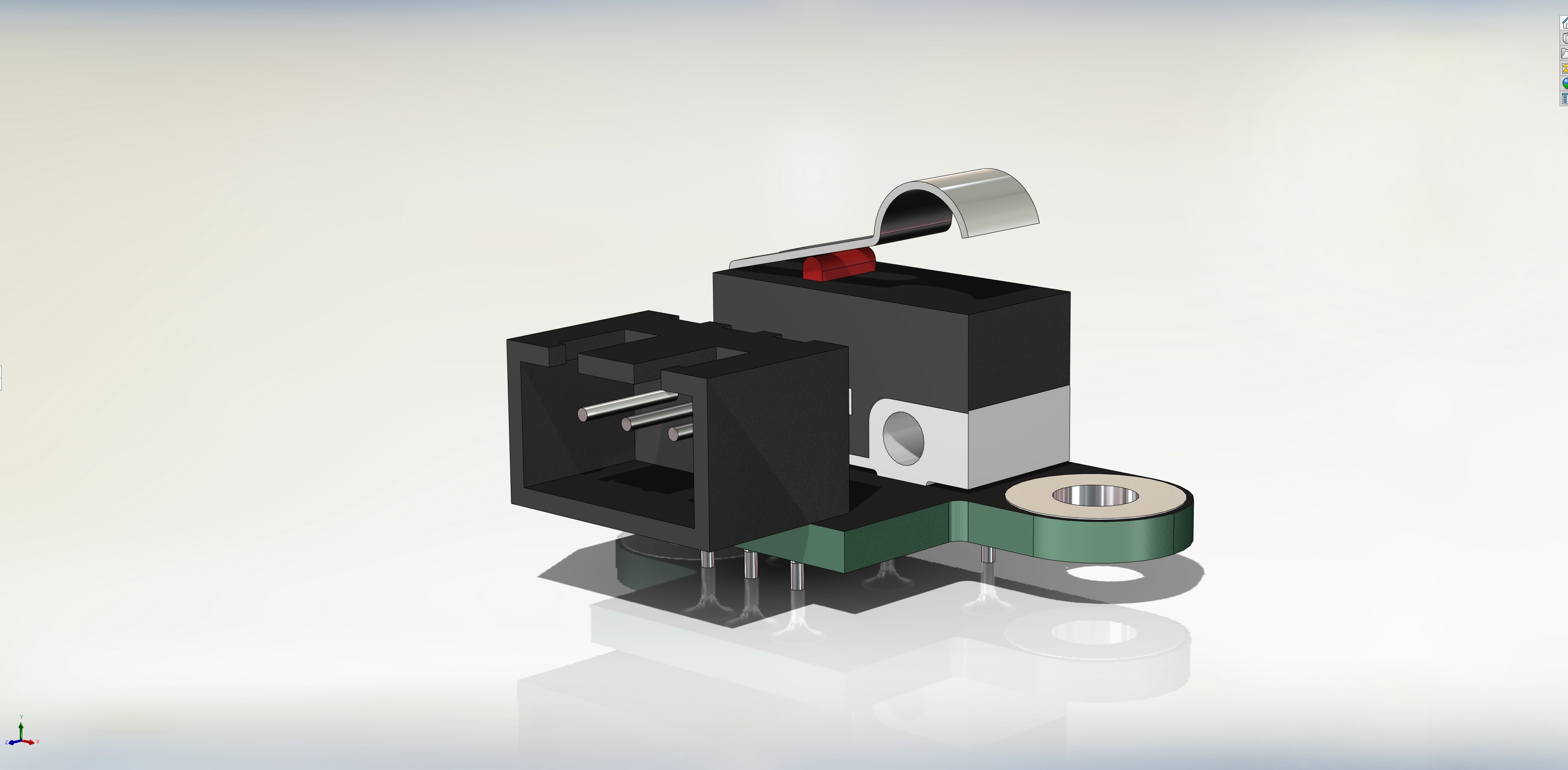 终点挡板(终点挡板-限位开关)