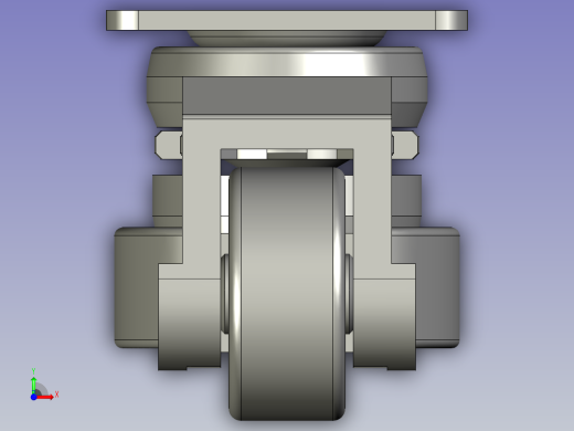 CGR51-80-U脚轮前视缩略图