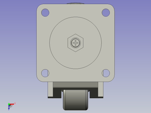 CGR51-80-U脚轮俯视缩略图