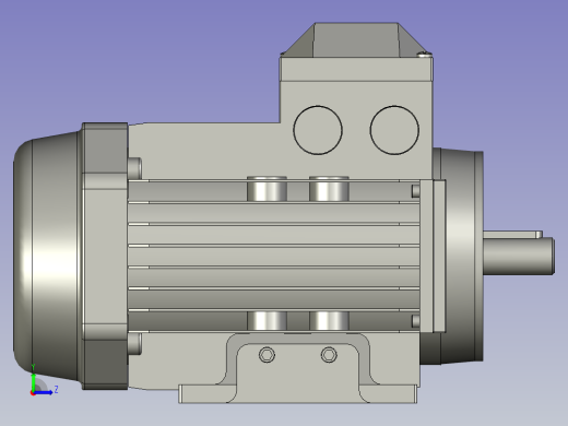 IMB3H56-90通用电机三相异步电动机SEW电机厂家YS-562-4-B3左视缩略图
