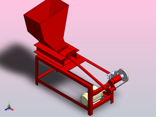 罐头挤压机零件装配图can-crusher-machine-1831-模型格式为 sw