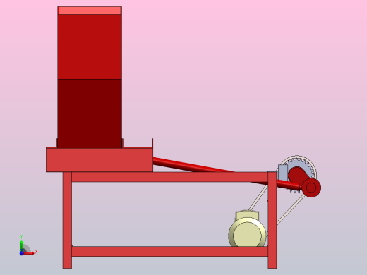 罐头挤压机零件装配图can-crusher-machine-1831-模型格式为 sw前视缩略图