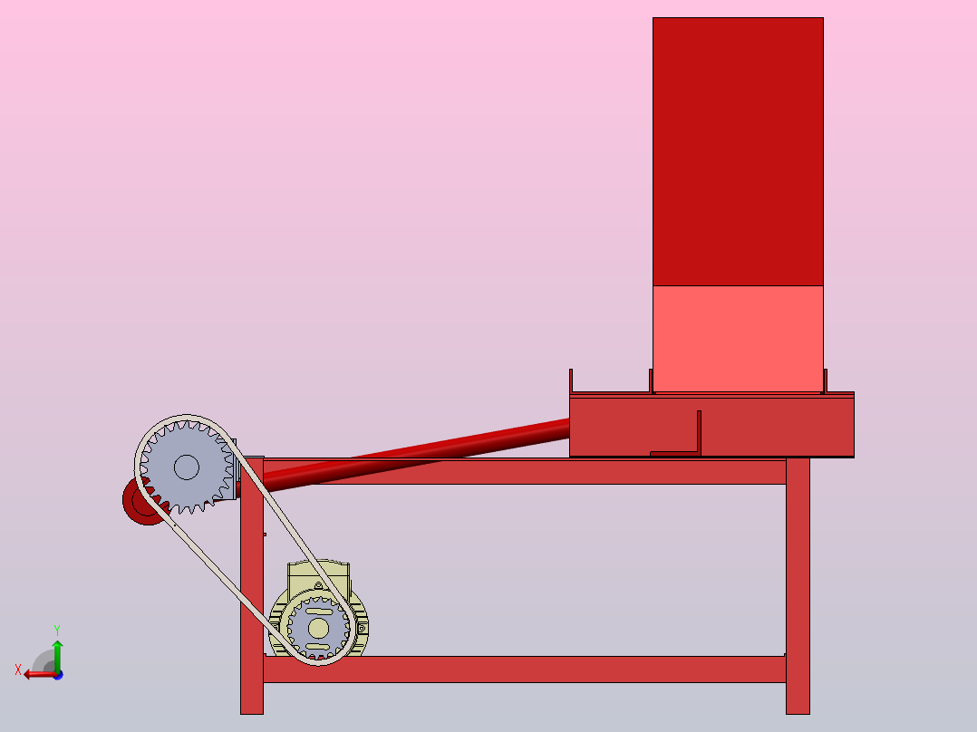 罐头挤压机零件装配图can-crusher-machine-1831-模型格式为 sw后视图