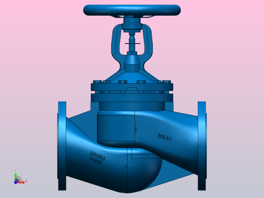 DN125波纹管截止阀前视缩略图