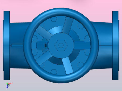 DN125波纹管截止阀俯视缩略图