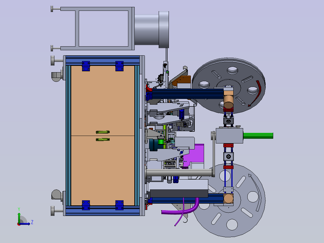 自动插针机 SW21左视图