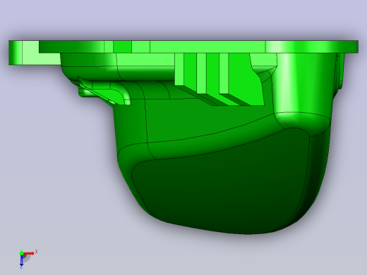 汽车灯罩注塑模具设计1673055俯视缩略图