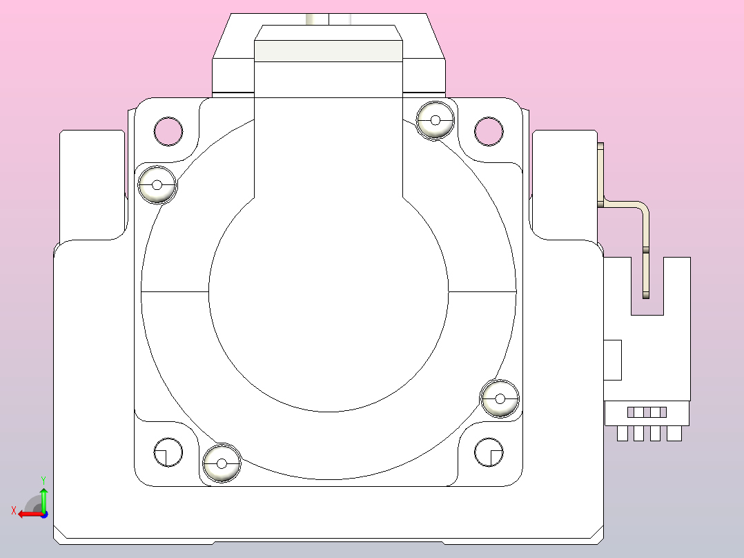 日规模组半封闭丝杆TPA-HNR-85D-1610C-L800-M-C-P20-N3后视图