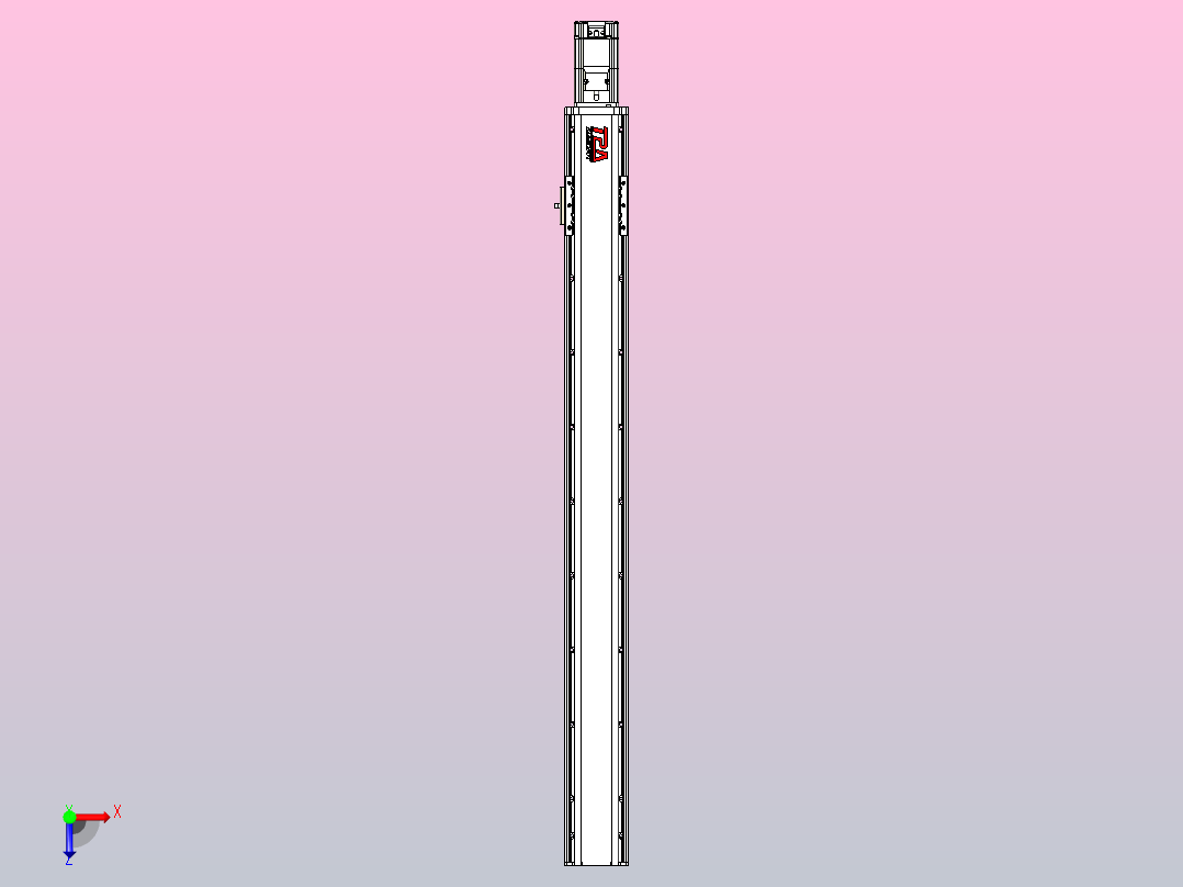 日规模组半封闭丝杆TPA-HNR-85D-1610C-L800-M-C-P20-N3俯视图