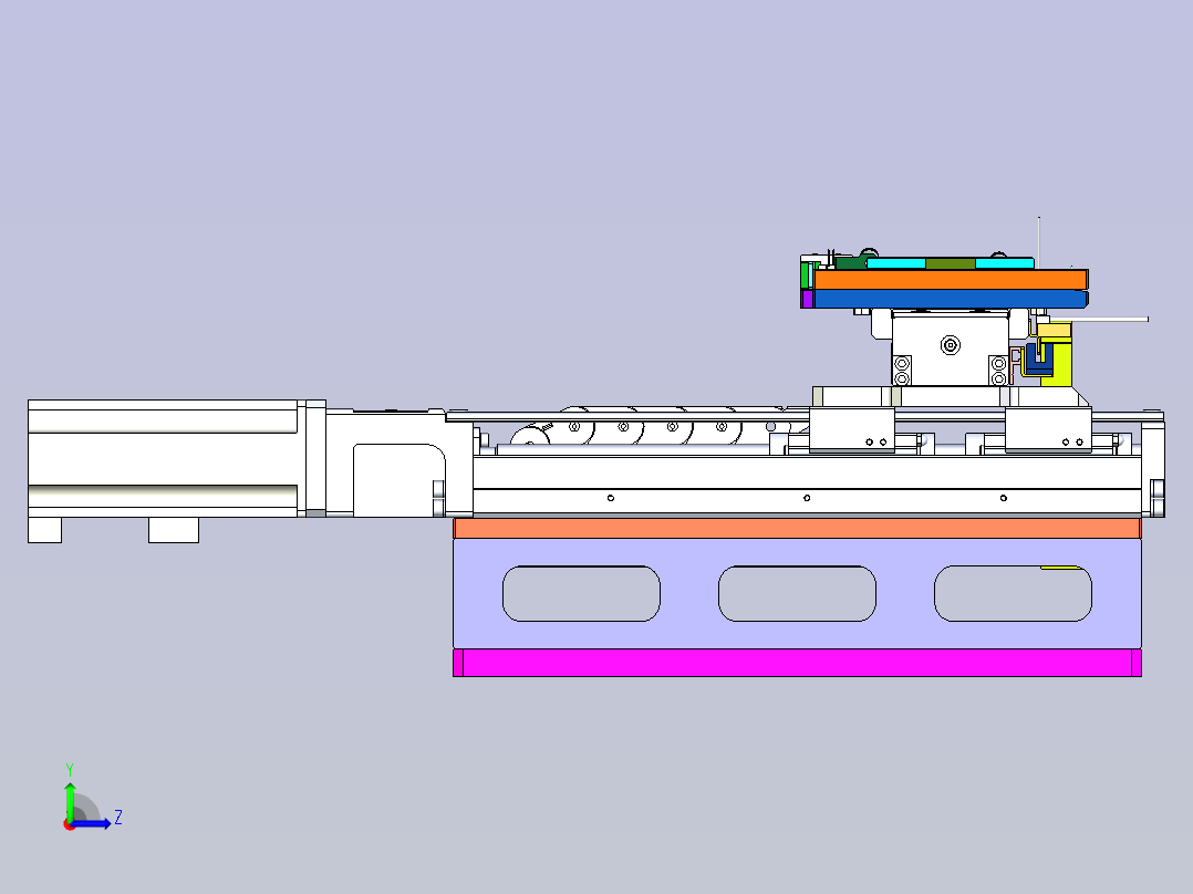 双轴运输机构左视图