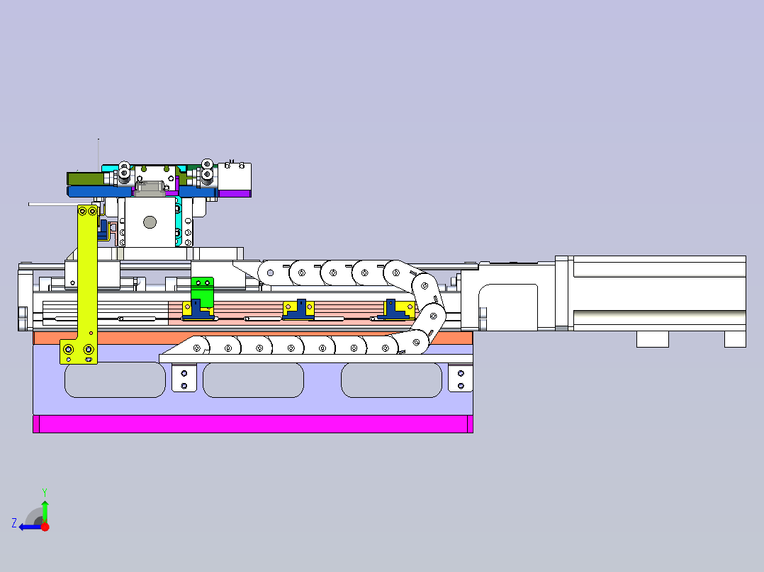 双轴运输机构右视图