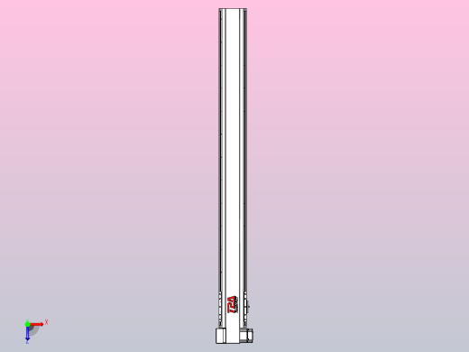 皮带直线轴半封闭可选导轨TPA-HNB-120D-110-L1150-LP-Y-P40-N3俯视缩略图