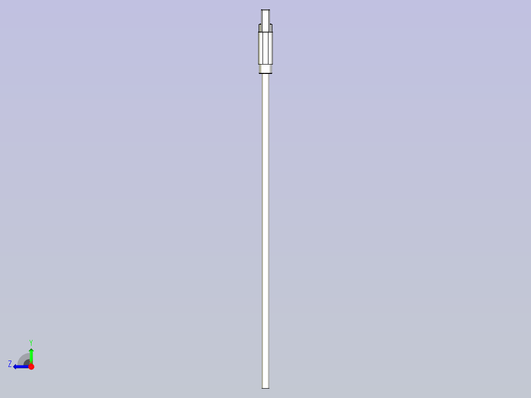 手机数据线接口模型右视图